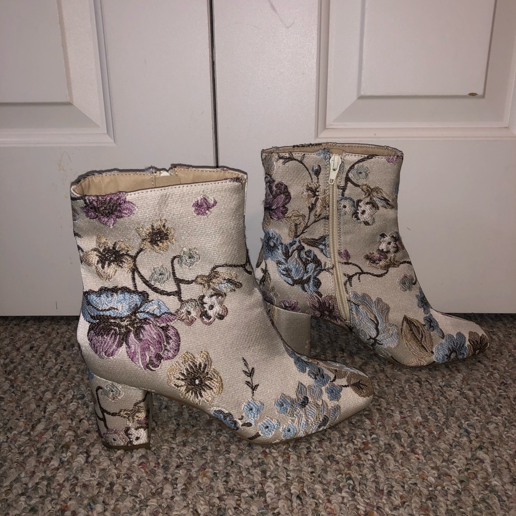 Flowered Booties